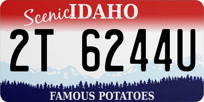 ID license plate 2T6244U