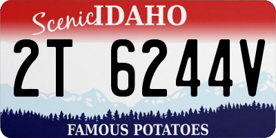ID license plate 2T6244V