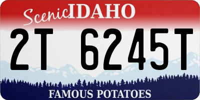 ID license plate 2T6245T