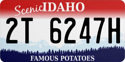 ID license plate 2T6247H