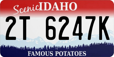ID license plate 2T6247K
