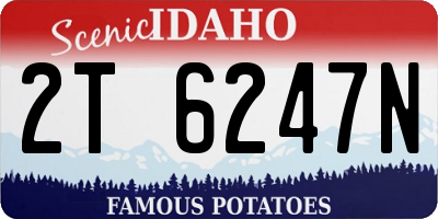 ID license plate 2T6247N
