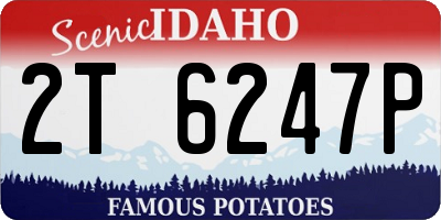 ID license plate 2T6247P