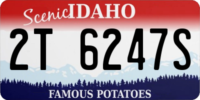 ID license plate 2T6247S