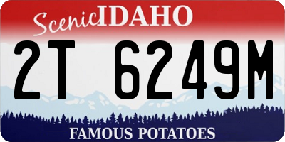 ID license plate 2T6249M