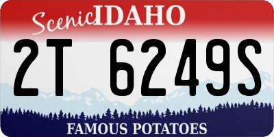 ID license plate 2T6249S