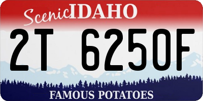 ID license plate 2T6250F