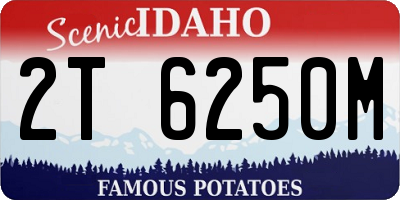 ID license plate 2T6250M