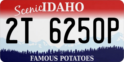 ID license plate 2T6250P