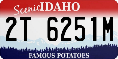 ID license plate 2T6251M