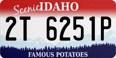 ID license plate 2T6251P