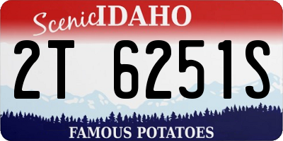 ID license plate 2T6251S
