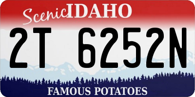 ID license plate 2T6252N