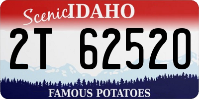 ID license plate 2T6252O