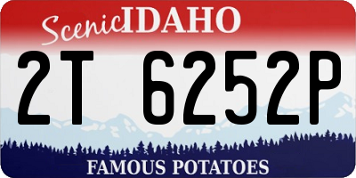 ID license plate 2T6252P