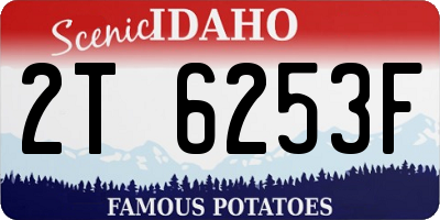 ID license plate 2T6253F