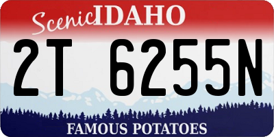 ID license plate 2T6255N