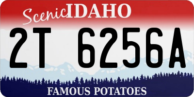 ID license plate 2T6256A