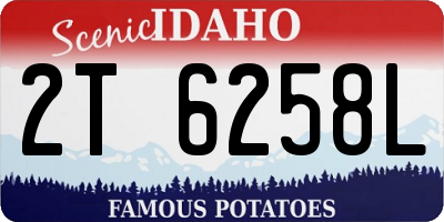 ID license plate 2T6258L