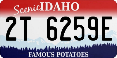 ID license plate 2T6259E