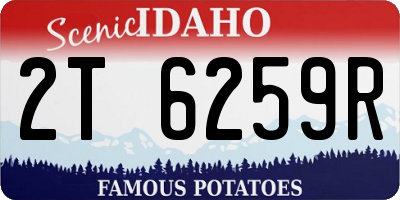 ID license plate 2T6259R