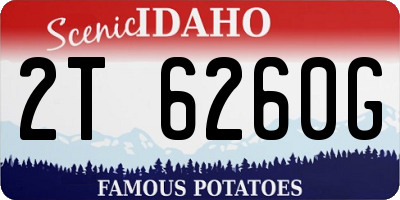ID license plate 2T6260G