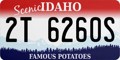 ID license plate 2T6260S