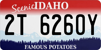 ID license plate 2T6260Y