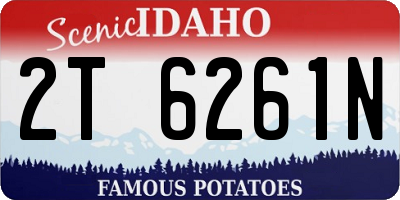 ID license plate 2T6261N