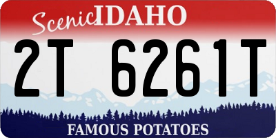 ID license plate 2T6261T