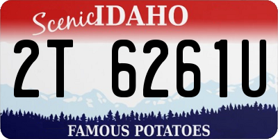 ID license plate 2T6261U