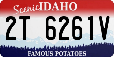 ID license plate 2T6261V