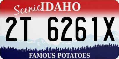 ID license plate 2T6261X