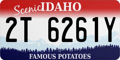 ID license plate 2T6261Y
