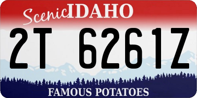 ID license plate 2T6261Z