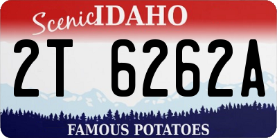 ID license plate 2T6262A