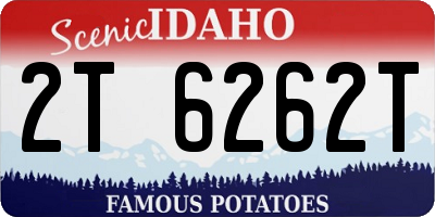 ID license plate 2T6262T