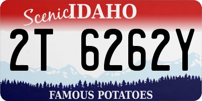 ID license plate 2T6262Y