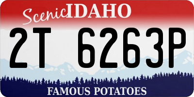ID license plate 2T6263P