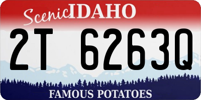 ID license plate 2T6263Q