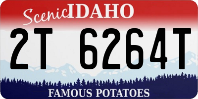 ID license plate 2T6264T
