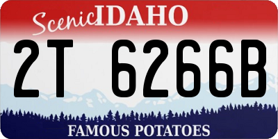 ID license plate 2T6266B