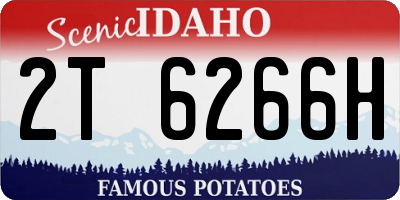 ID license plate 2T6266H