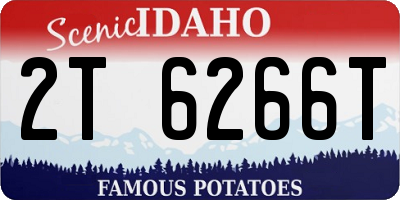 ID license plate 2T6266T