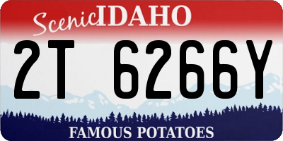 ID license plate 2T6266Y