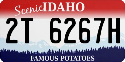 ID license plate 2T6267H