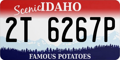 ID license plate 2T6267P