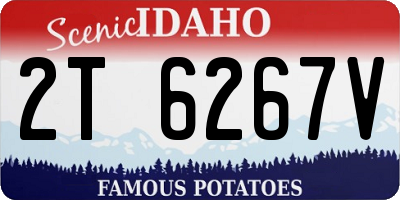 ID license plate 2T6267V