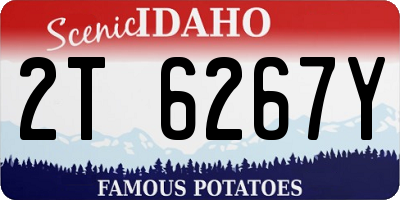 ID license plate 2T6267Y