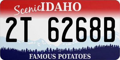 ID license plate 2T6268B